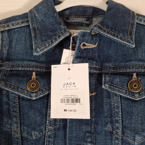 Jack Denim by Janie And Jack Denim Kids' Blue Jean Jacket - Picture 6 of 8